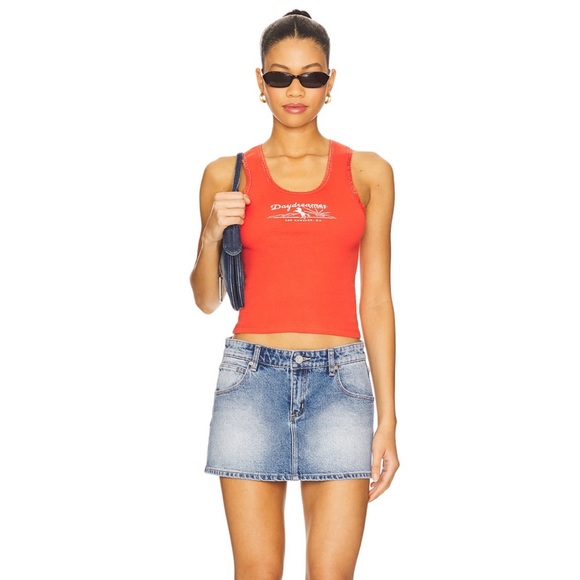 Daydreamer Studios Lace Trim Tank in Cherry Red - Picture 4 of 6